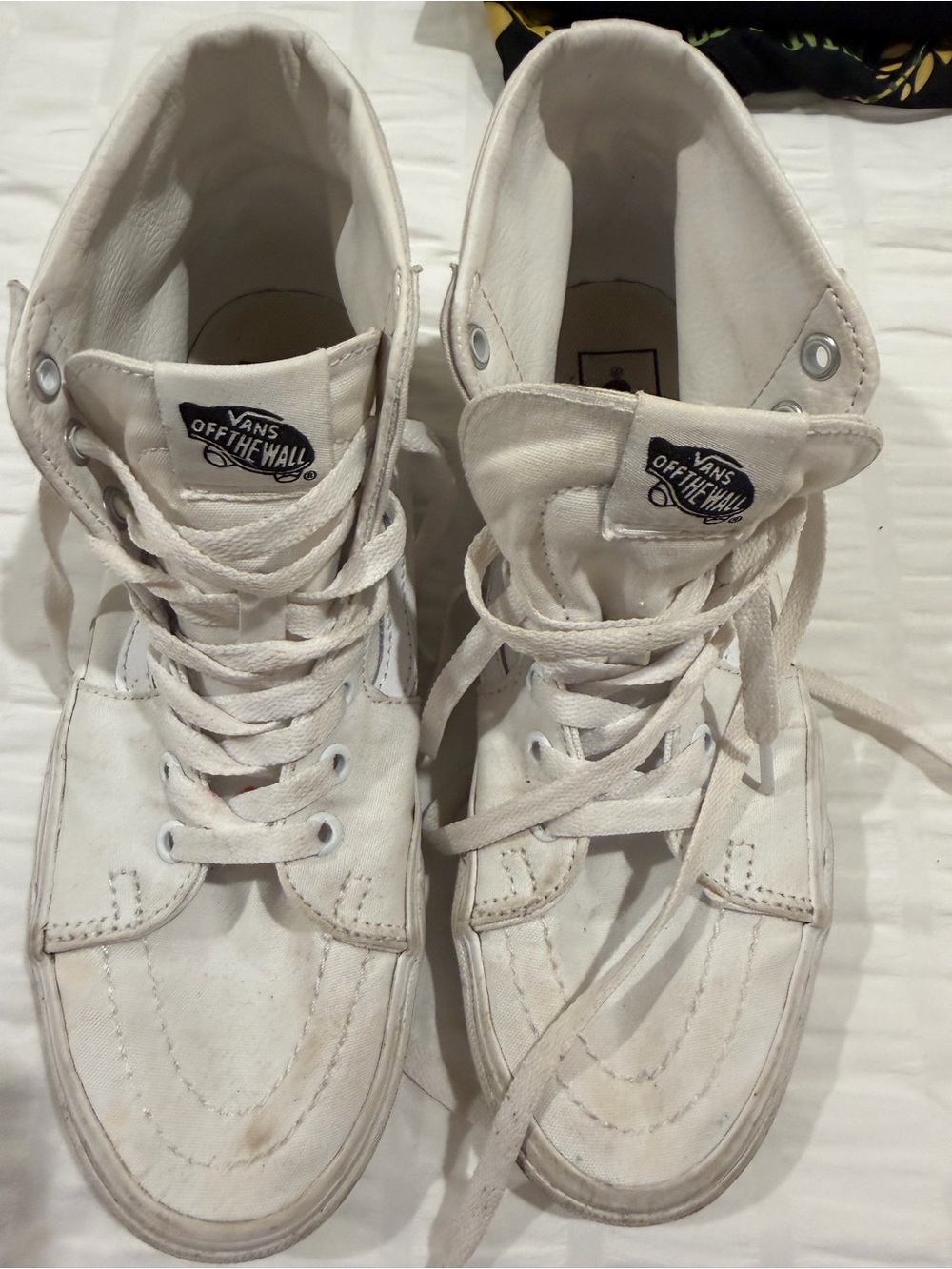 Vans White Women’s High-Top Sneakers
